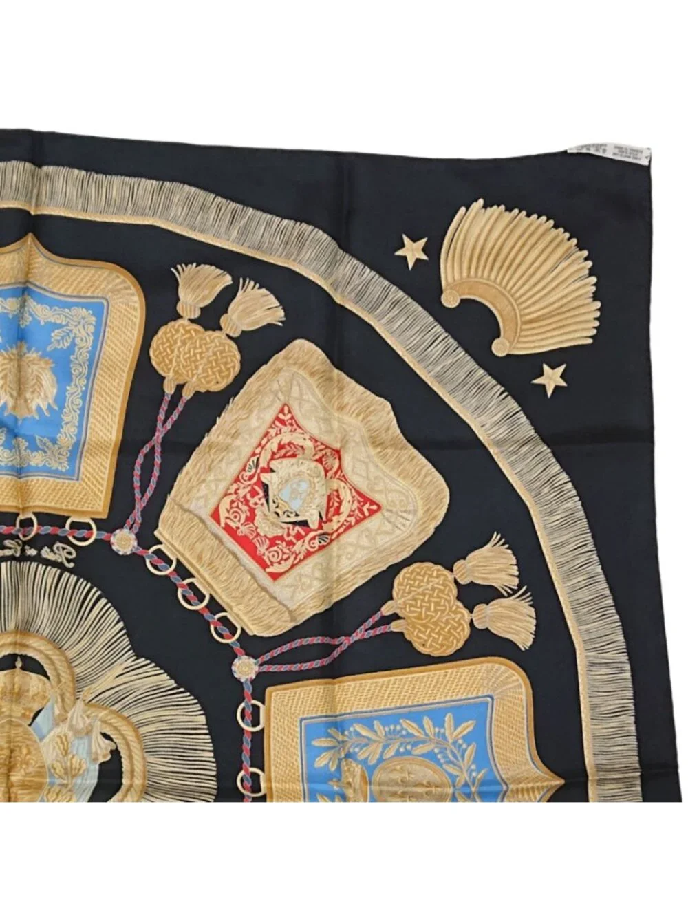 Hermes Carre 90 Poste de Cavalerie Post de Cava Roulis Silk Scarf
